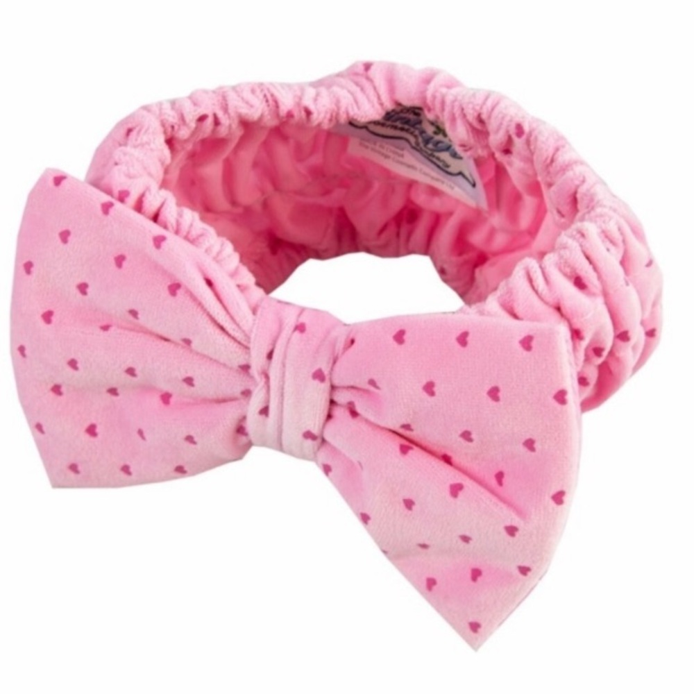 The Vintage Cosmetic Company Hattie Makeup Headband Pink Bow W lighter Pink BNOC